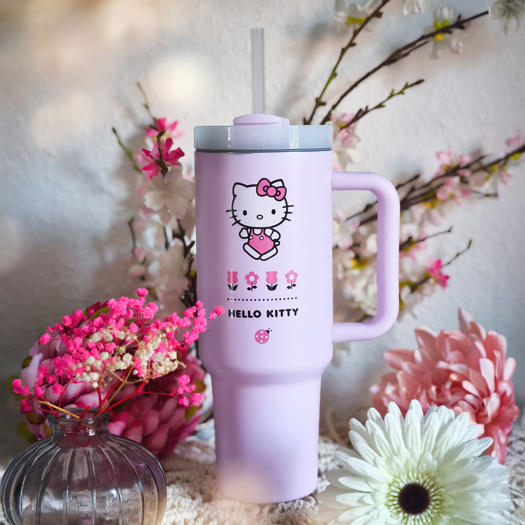 Produktbild Hello Kitty - Flower To Go bägare med sugrör