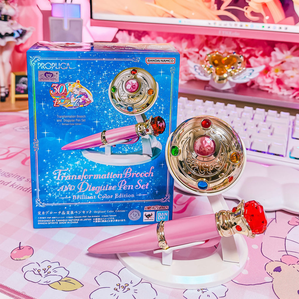 Produktbild Sailor Moon - Förvandlingsbrosch & Förvandlingspenna med ljus- och ljudeffekter