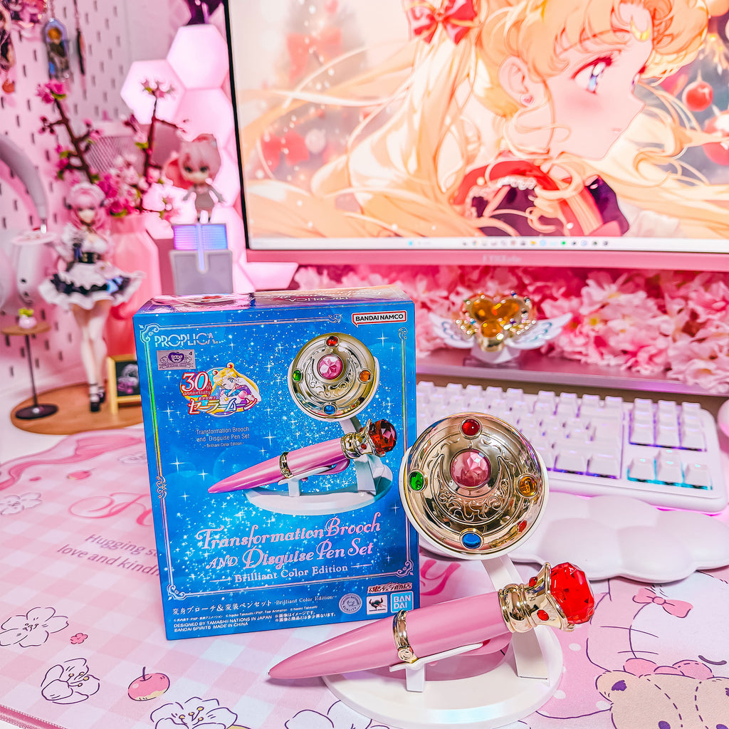 Produktbild Sailor Moon - Förvandlingsbrosch & Förvandlingspenna med ljus- och ljudeffekter