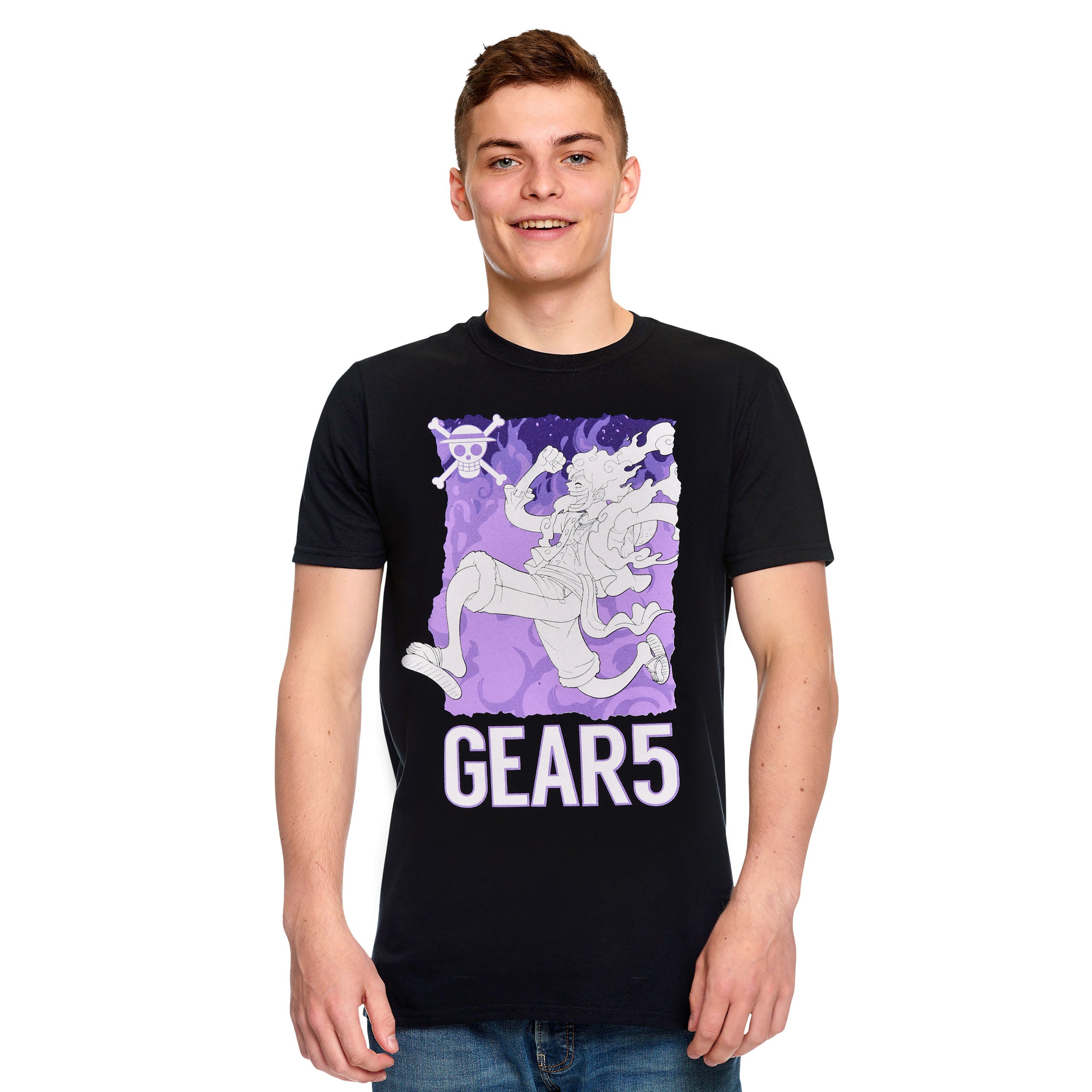 Produktbild One Piece: Gear 5 - Monkey D. Ruffy Svart T-shirt