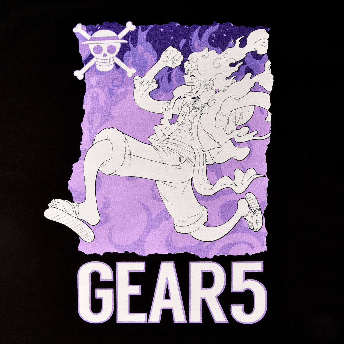 Produktbild One Piece: Gear 5 - Monkey D. Ruffy Svart T-shirt