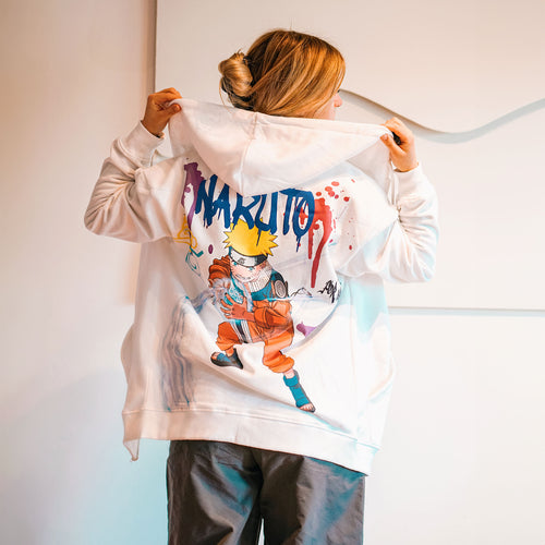 Produktbild Naruto - Graffiti huvtröja vit