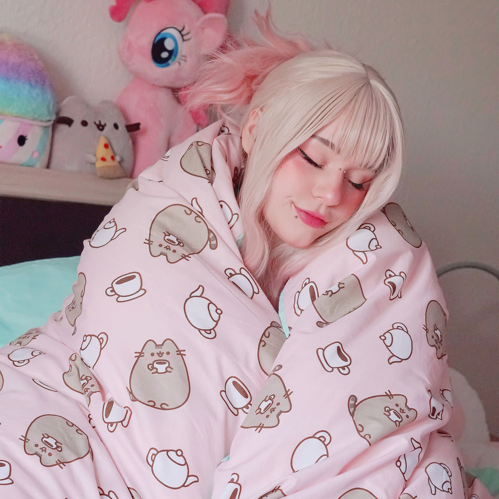 Produktbild Pusheen - Vändbart påslakanset med självlysande effekt