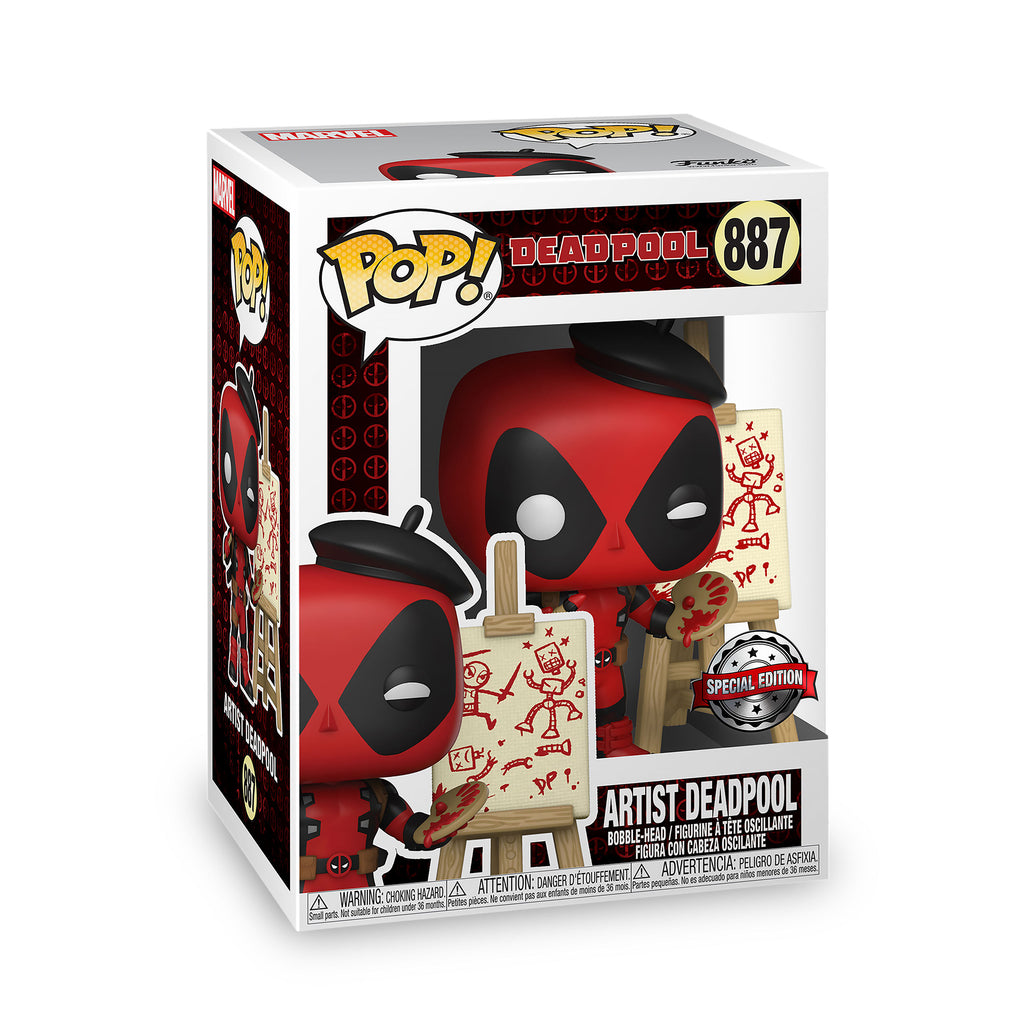 Produktbild Deadpool - Konstnär Funko Pop figur med rörligt huvud