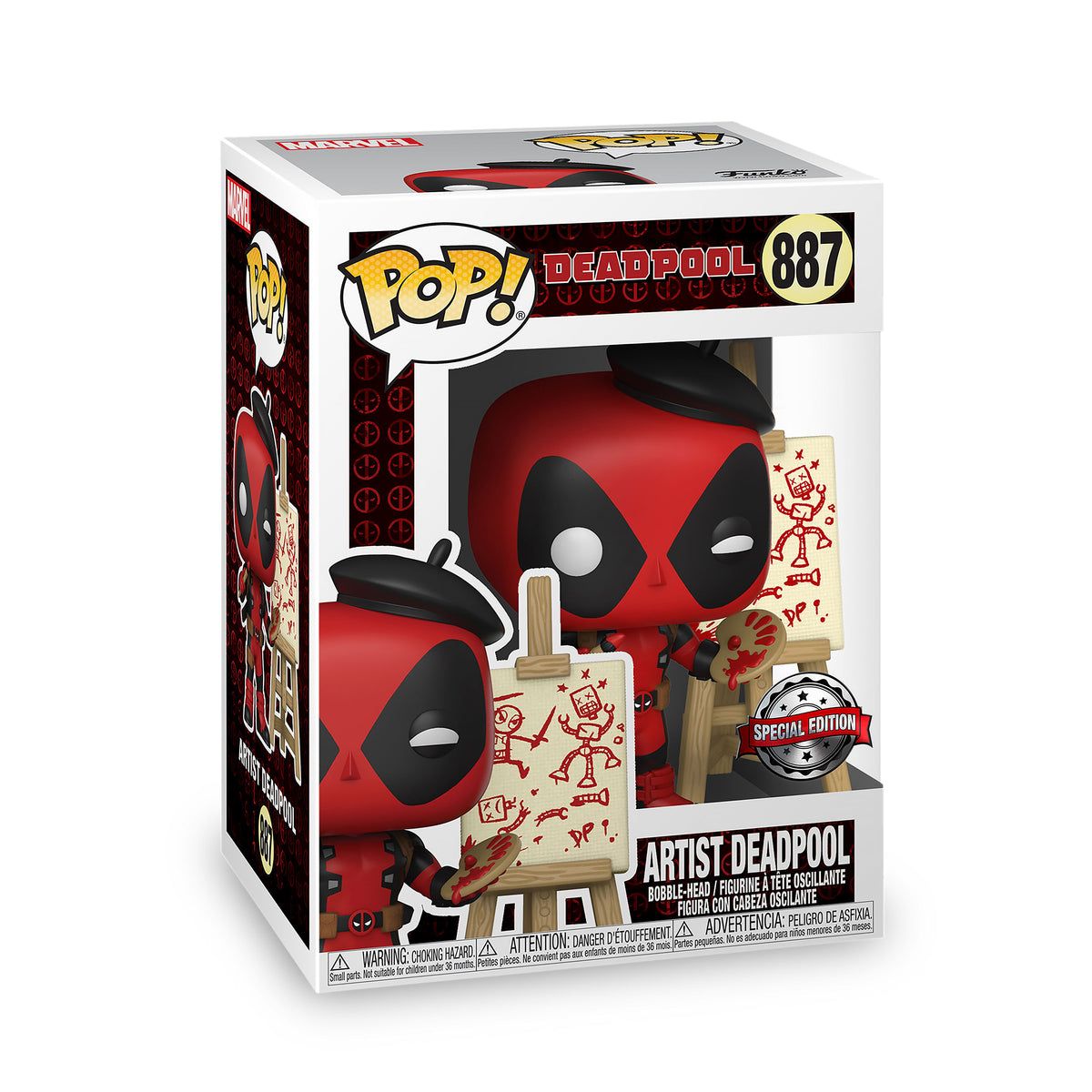 Produktbild Deadpool - Konstnär Funko Pop figur med rörligt huvud