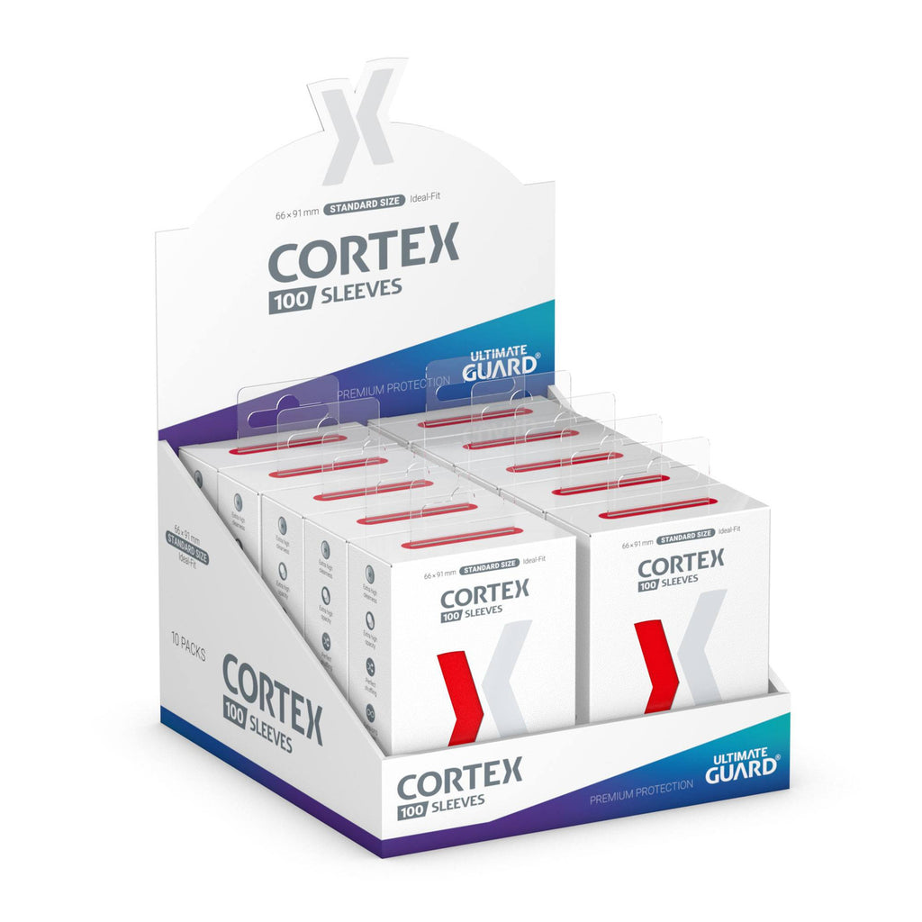 Produktbild Cortex kortfickor röda 100-pack Ultimate Guard – TCG standardstorlek