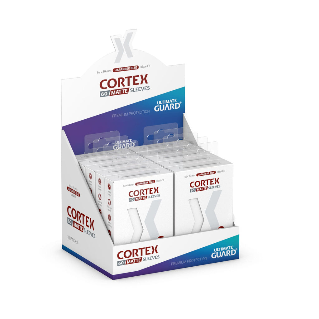 Produktbild Cortex kortfickor matt vit 60-pack – Ultimate Guard, japansk storlek