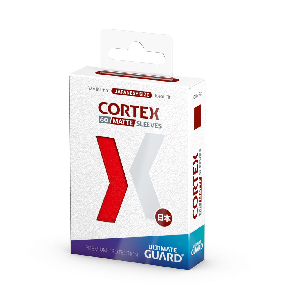 Produktbild Cortex kortfodral matt röd 60-pack Ultimate Guard för TCG japansk storlek