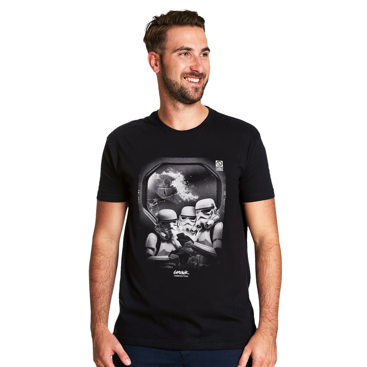 Produktbild No Phones! T-shirt för Star Wars-fans svart
