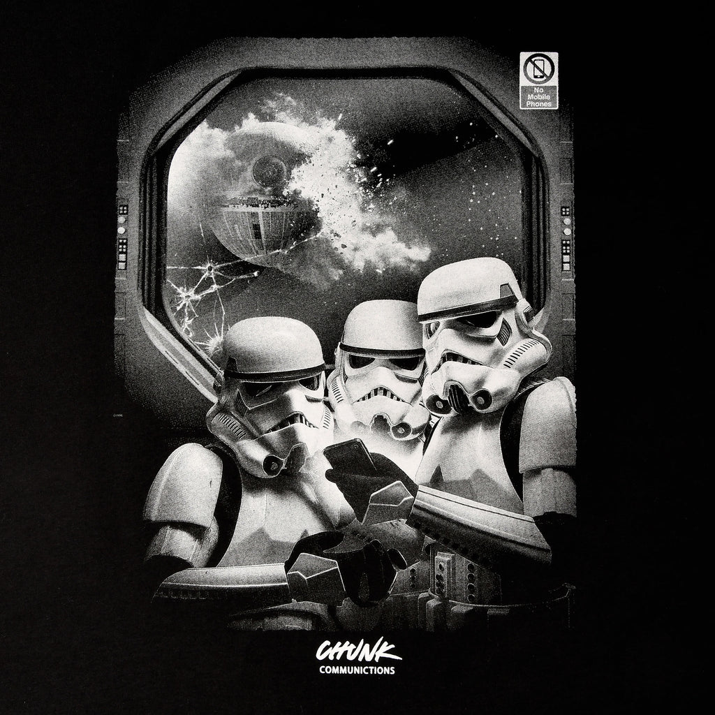 Produktbild No Phones! T-shirt för Star Wars-fans svart