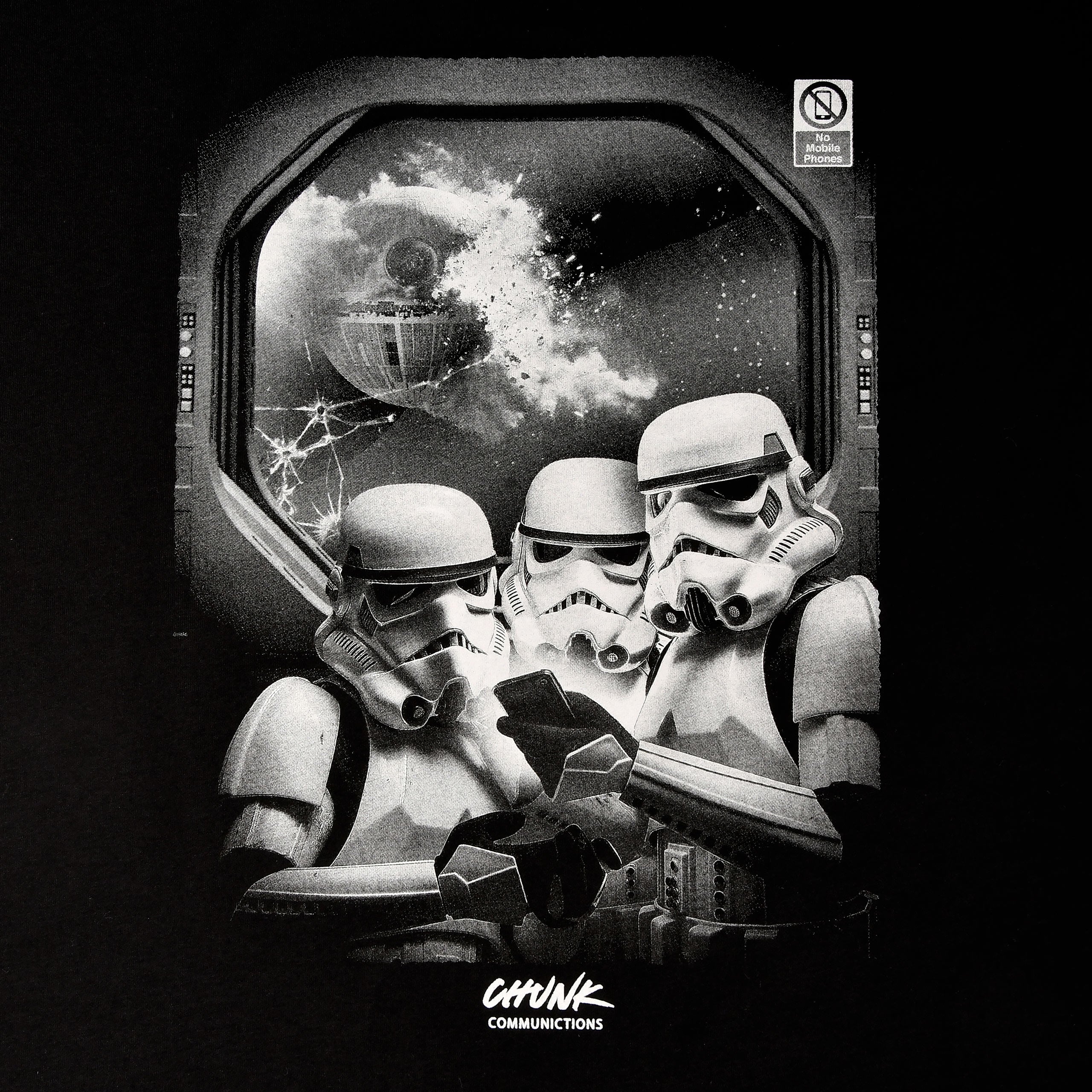 Produktbild No Phones! T-shirt för Star Wars-fans svart