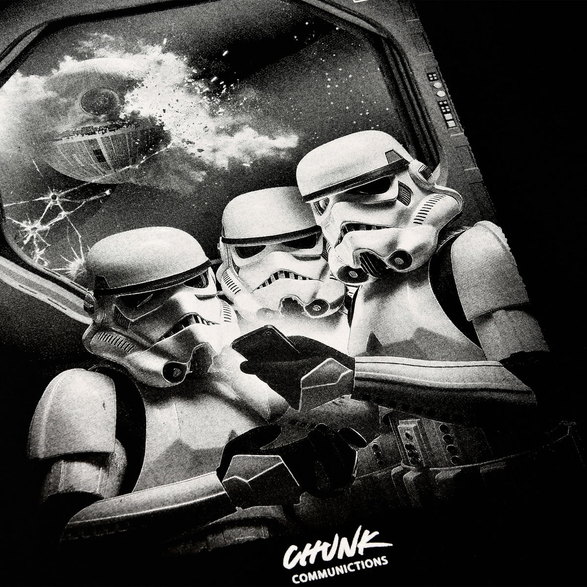 Produktbild No Phones! T-shirt för Star Wars-fans svart