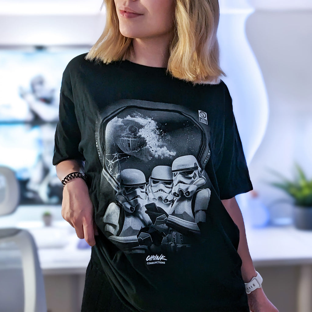 Produktbild No Phones! T-shirt för Star Wars-fans svart