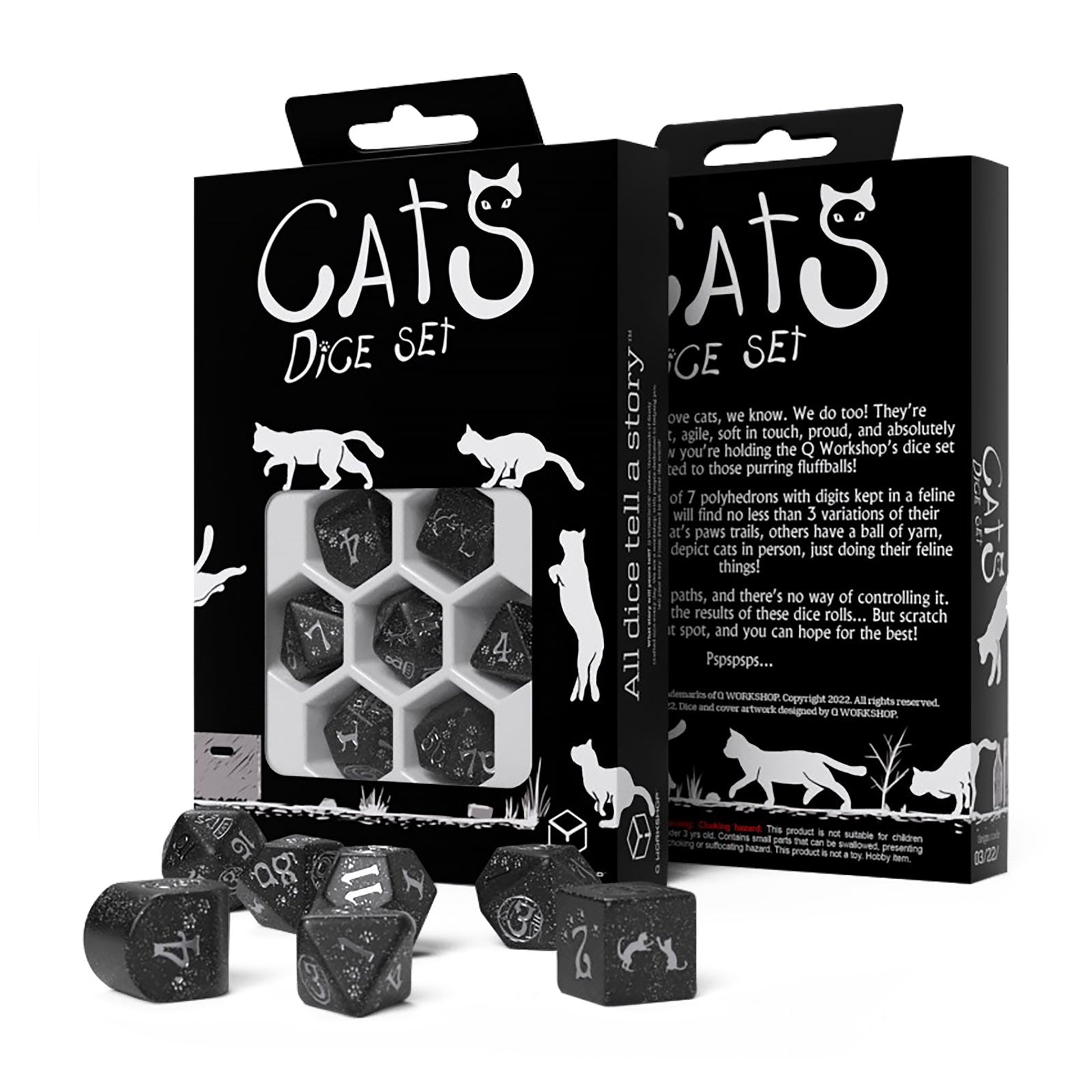 Produktbild Cats Waffle Modern RPG Tärningsset 7-delat