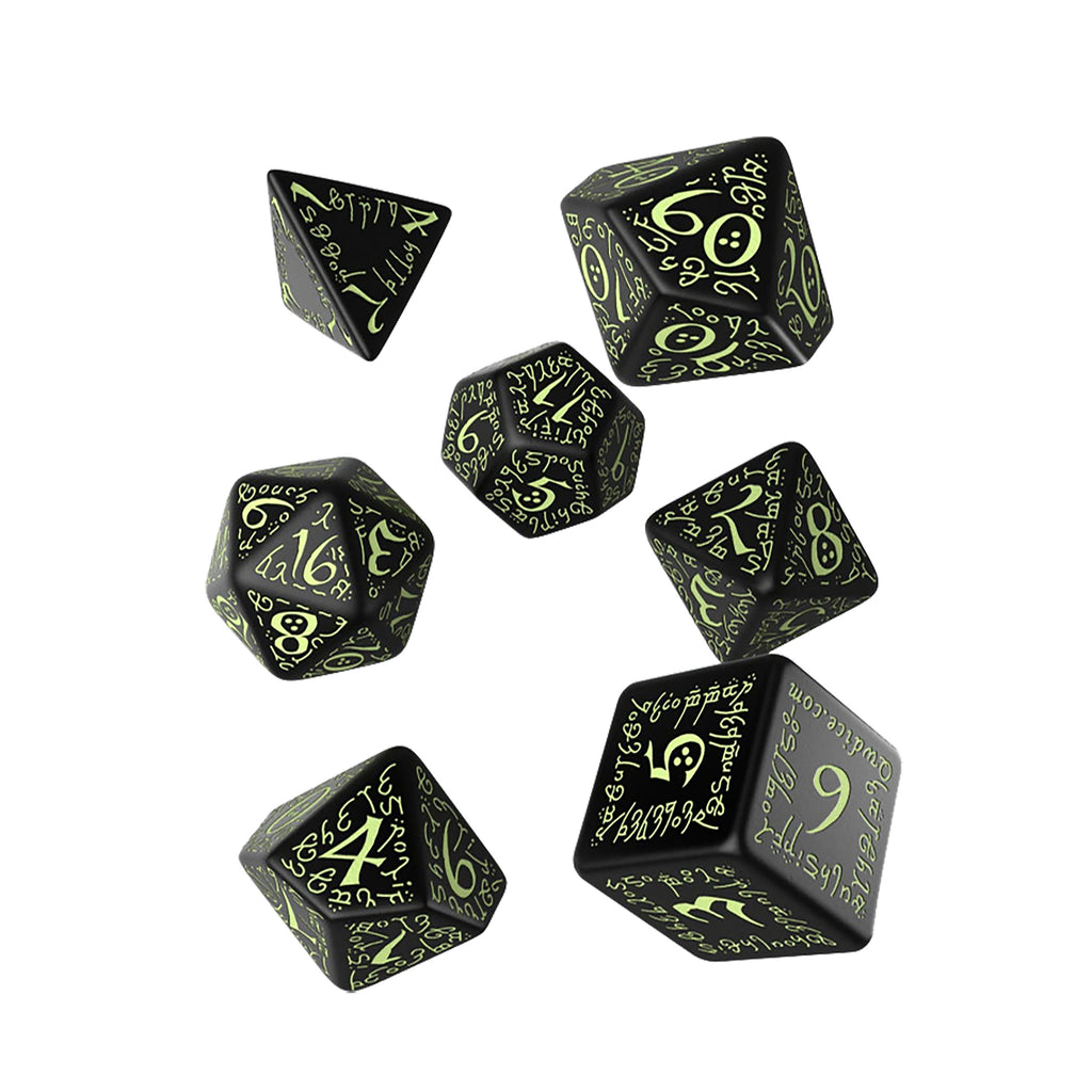 Produktbild Alviskt RPG Tärningsset 7-delad Glow in The Dark Edition