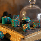 Produktbild Steampunk Clockwork Nautical Apparatus Modern RPG Tärningsset 7-delar