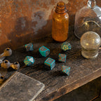 Produktbild Steampunk Clockwork Nautical Apparatus Modern RPG Tärningsset 7-delar