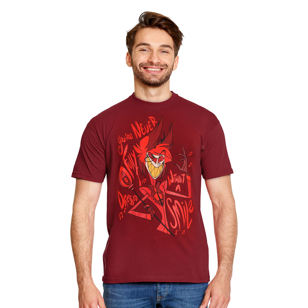 Produktbild Alastor T-shirt för Hazbin Hotel-fans röd