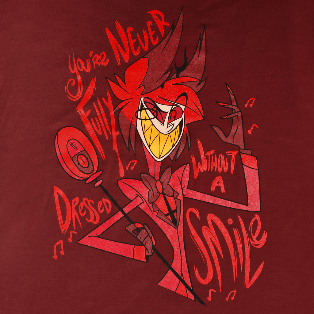 Produktbild Alastor T-shirt för Hazbin Hotel-fans röd