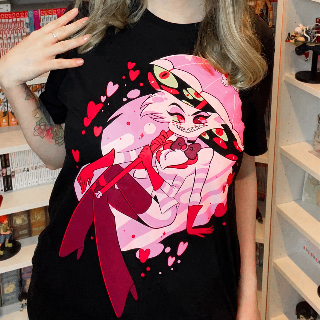 Produktbild Spider Demon Angel T-shirt för Hazbin Hotel-fans svart
