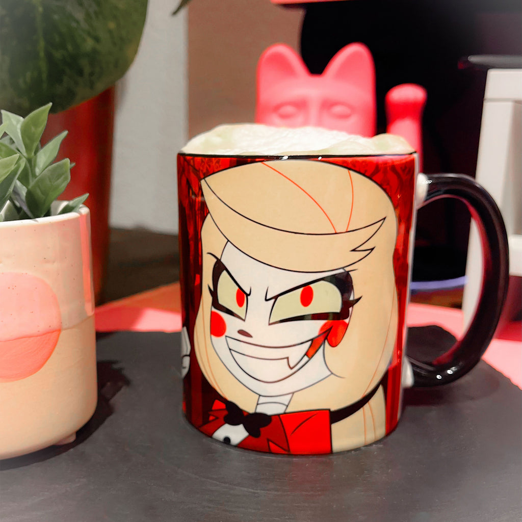 Produktbild Charlie Morningstar mugg för Hazbin Hotel-fans