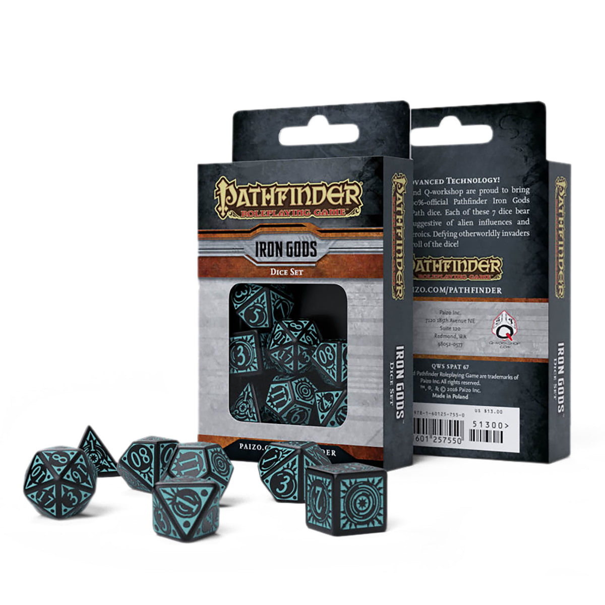 Produktbild Pathfinder - Iron Gods RPG Tärningsset 7-delat