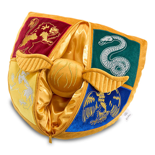 Produktbild Harry Potter - Hogwarts-kudde med guldplushfigur av Gycklaren
