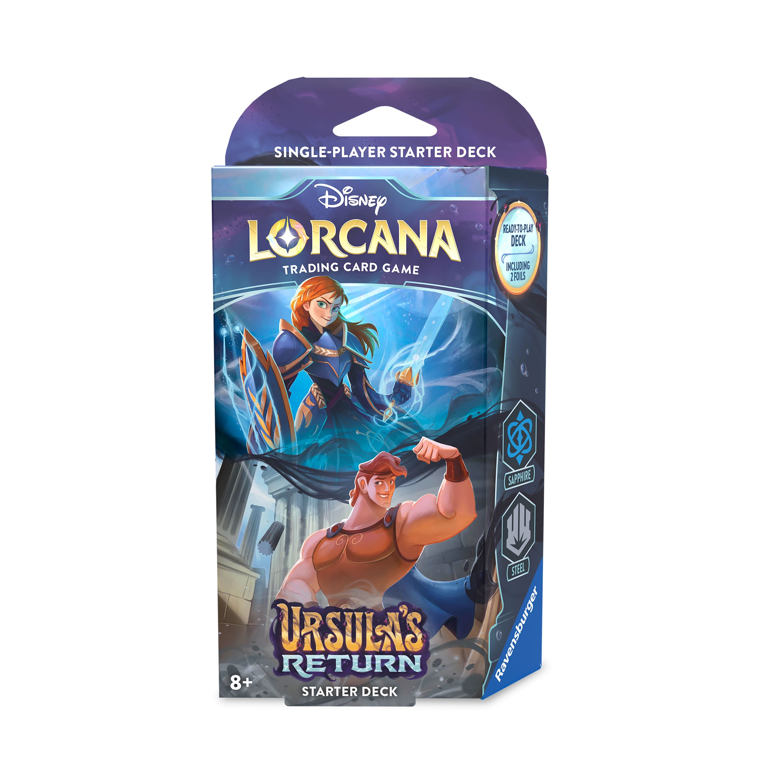 Produktbild Disney Lorcana Startset Safir & Stål - Ursulas Återkomst Kortspel