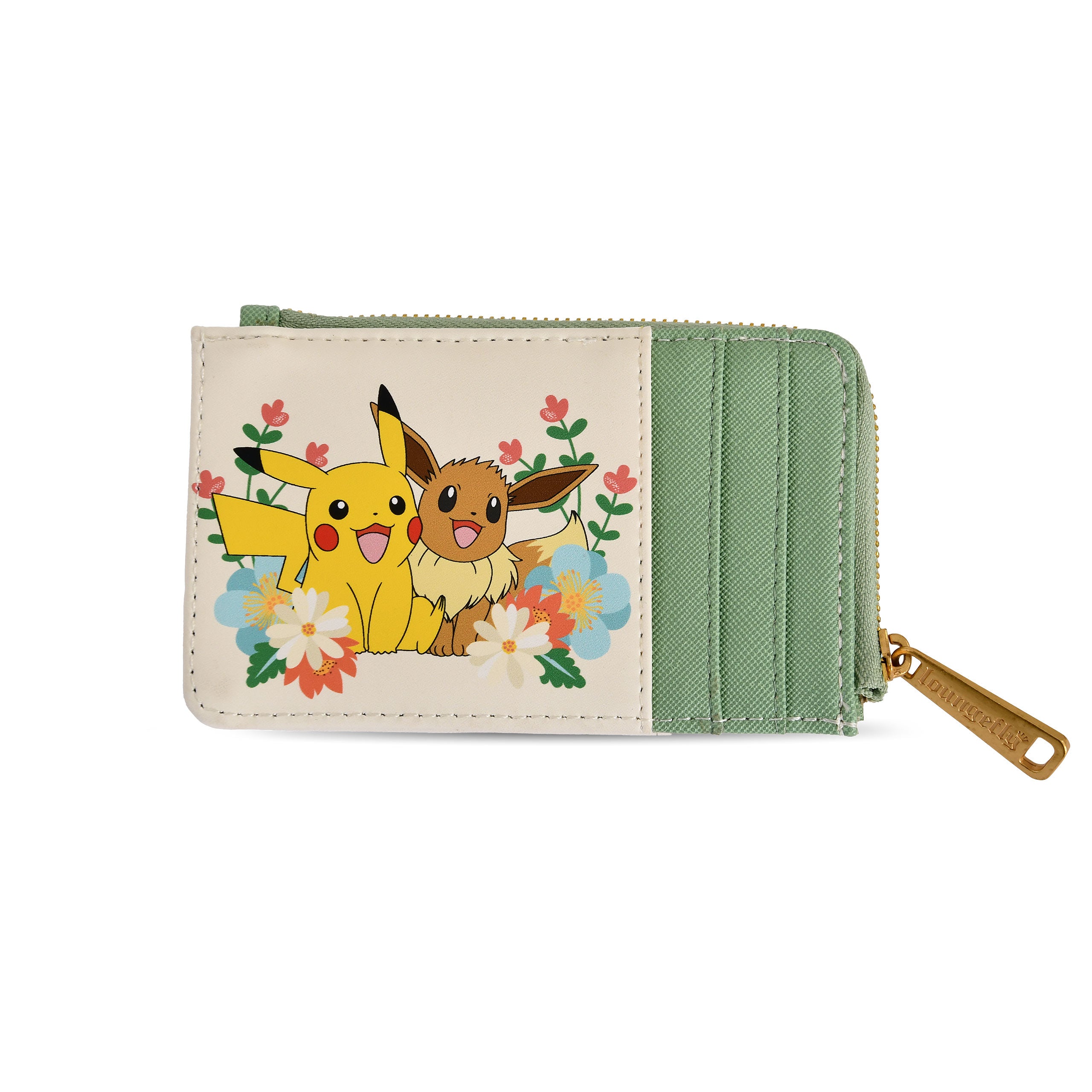 Produktbild Pokemon - Pikachu och Evoli Blommig Plånbok