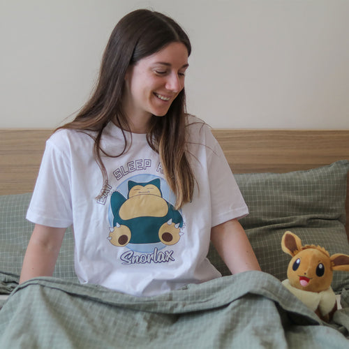 Produktbild Pokemon - Relaxo Eat Sleep Repeat T-shirt vit