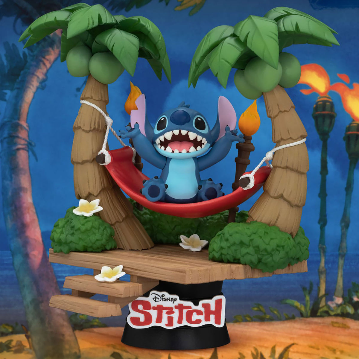 Produktbild Stitch i hängmatta D-Stage Diorama - Lilo & Stitch