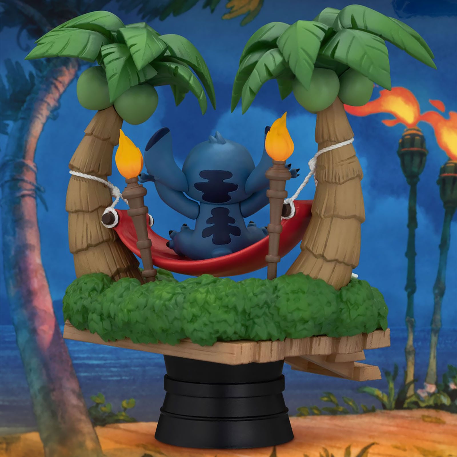 Produktbild Stitch i hängmatta D-Stage Diorama - Lilo & Stitch