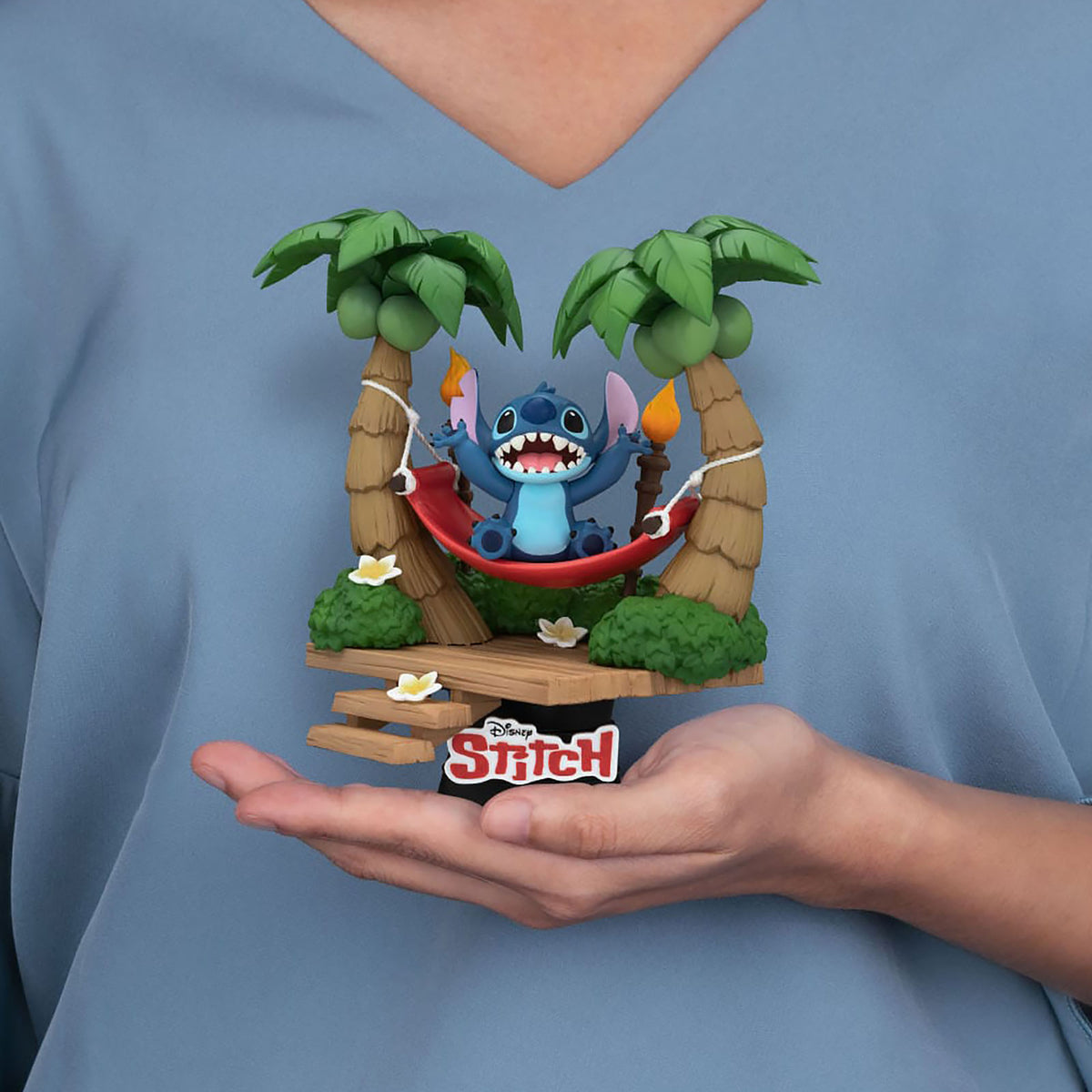 Produktbild Stitch i hängmatta D-Stage Diorama - Lilo & Stitch