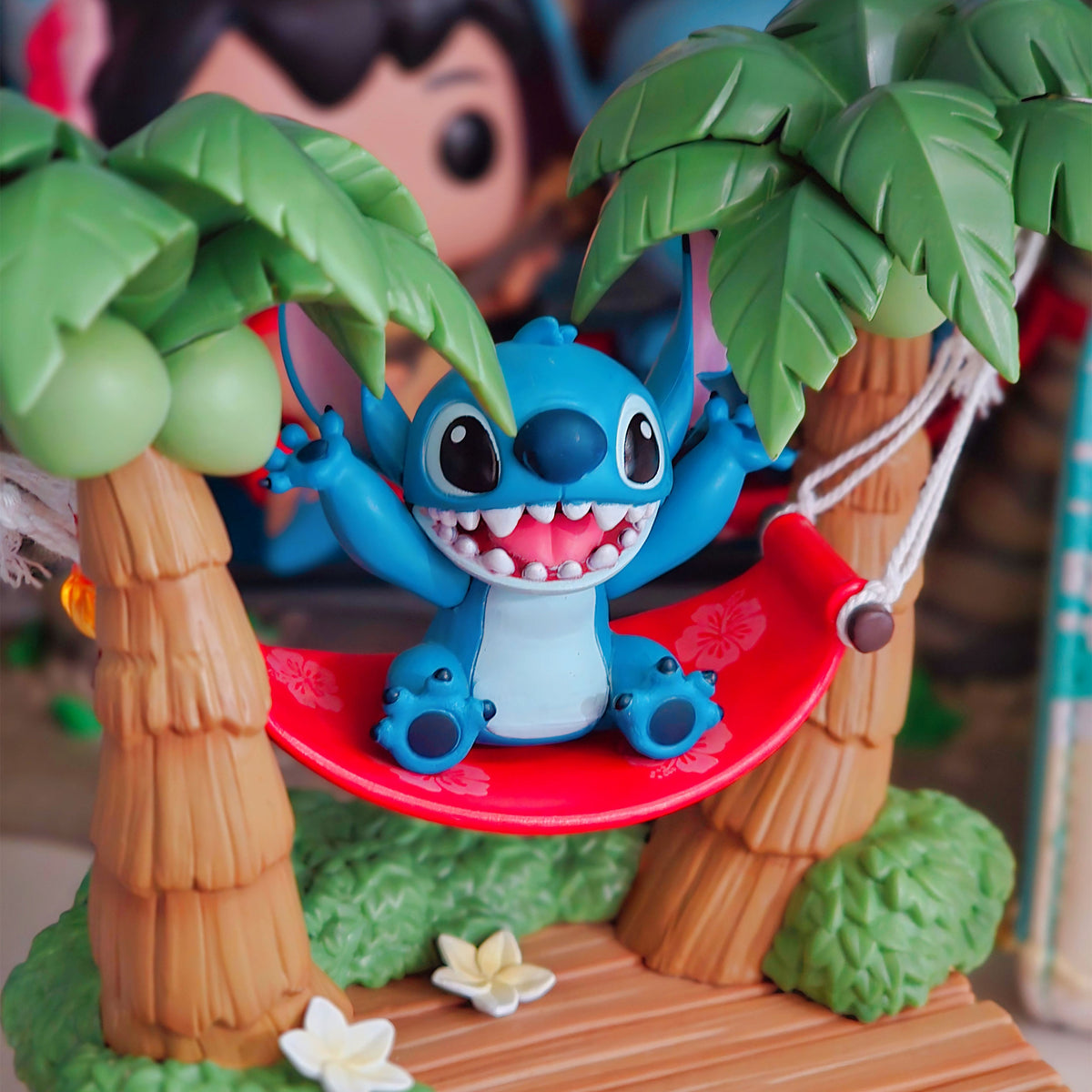 Produktbild Stitch i hängmatta D-Stage Diorama - Lilo & Stitch