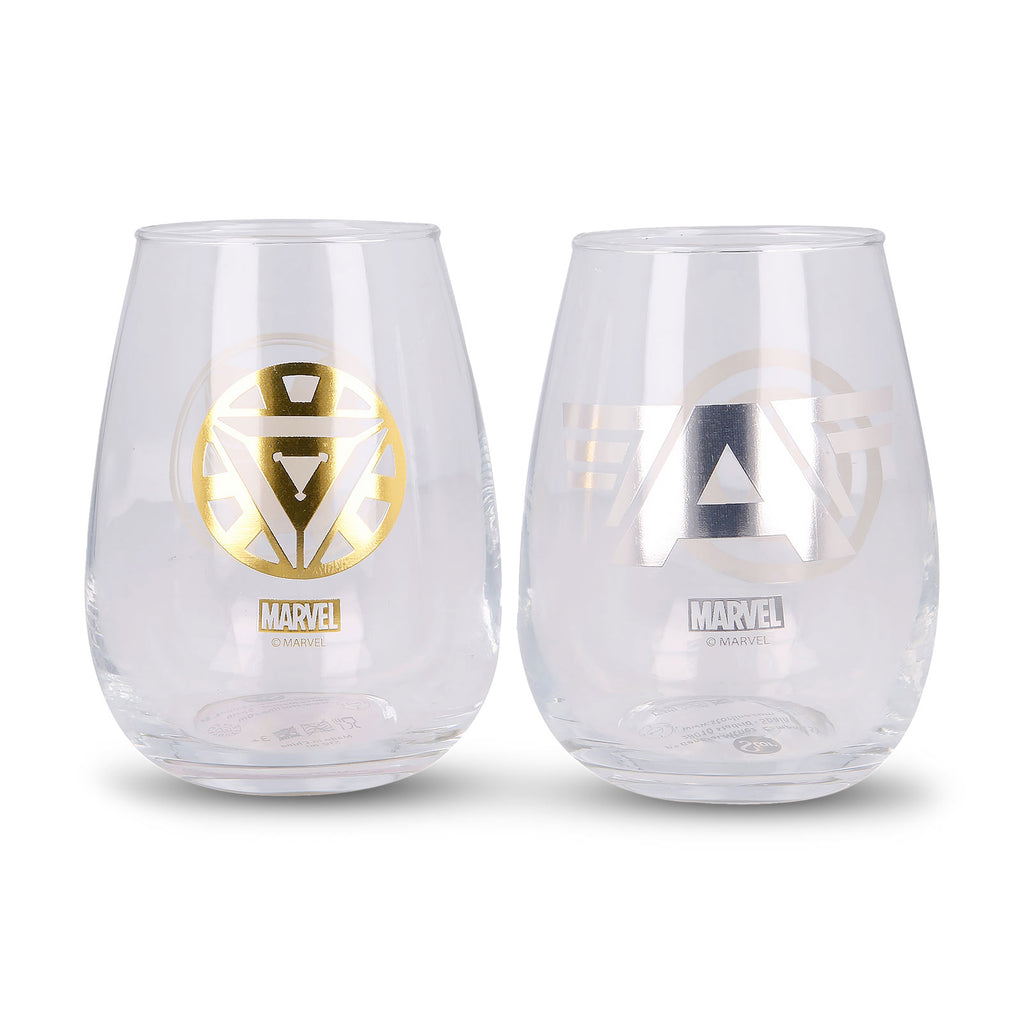 Produktbild Marvel Avengers - Glas-set med Iron Man & Captain America, 2-pack