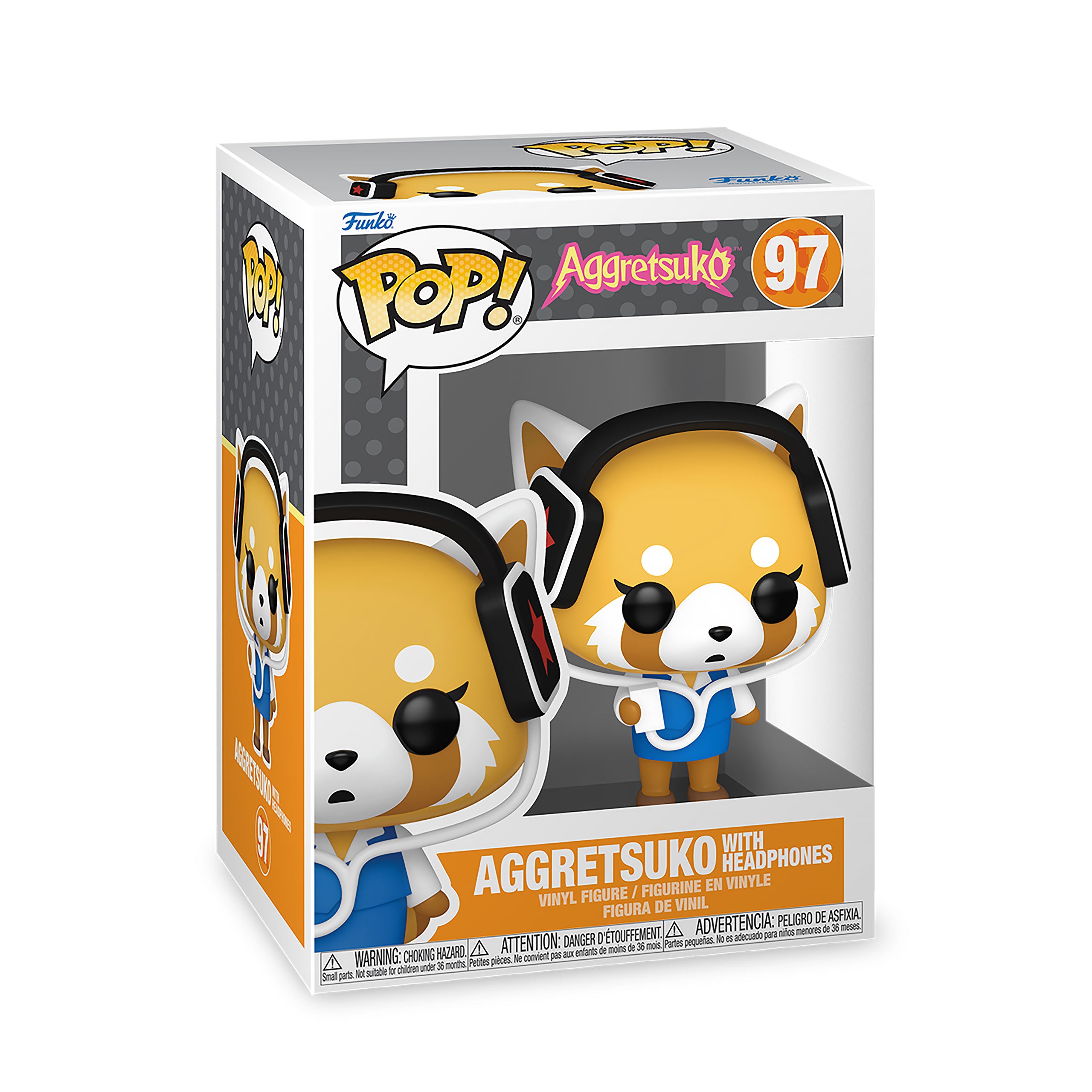 Produktbild Aggretsuko med hörlurar Funko Pop-figur