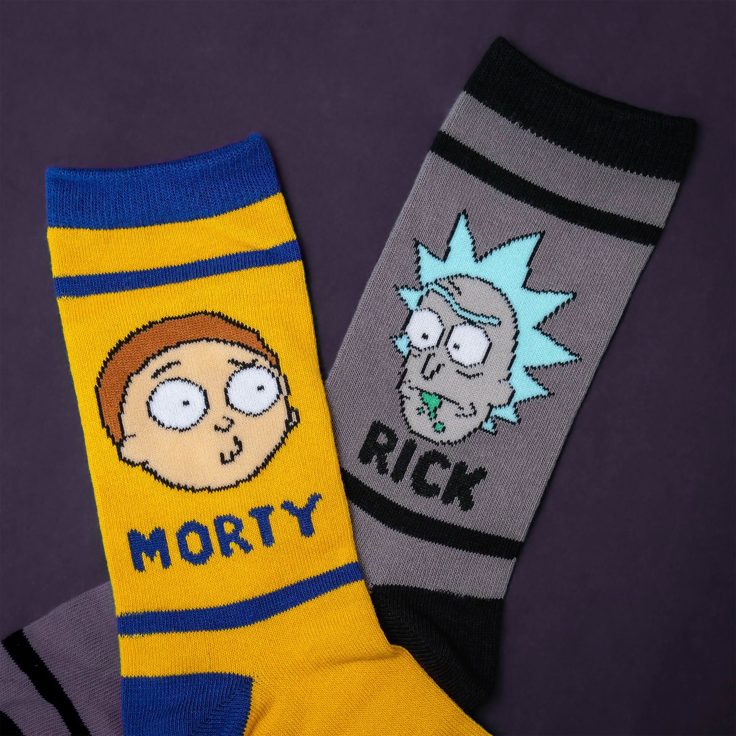 Produktbild Characters strumpor 3-pack i presentförpackning - Rick and Morty