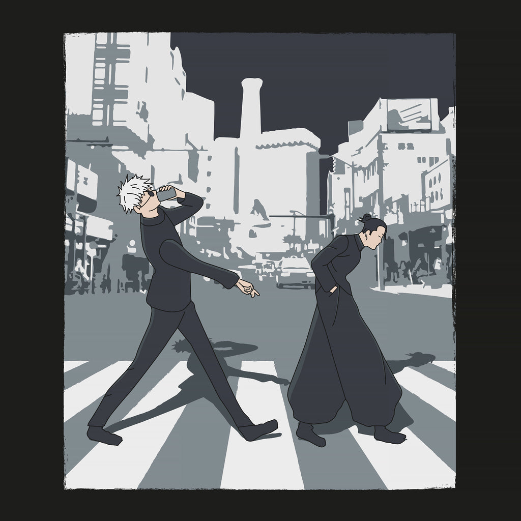 Produktbild Crosswalk T-shirt för Jujutsu Kaisen-fans svart