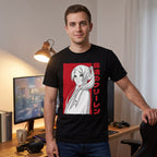 Produktbild T-shirt med alvmagikern för Frieren-fans svart