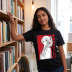Produktbild T-shirt med alvmagikern för Frieren-fans svart