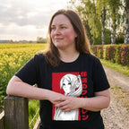 Produktbild T-shirt med alvmagikern för Frieren-fans svart