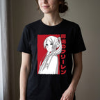 Produktbild T-shirt med alvmagikern för Frieren-fans svart