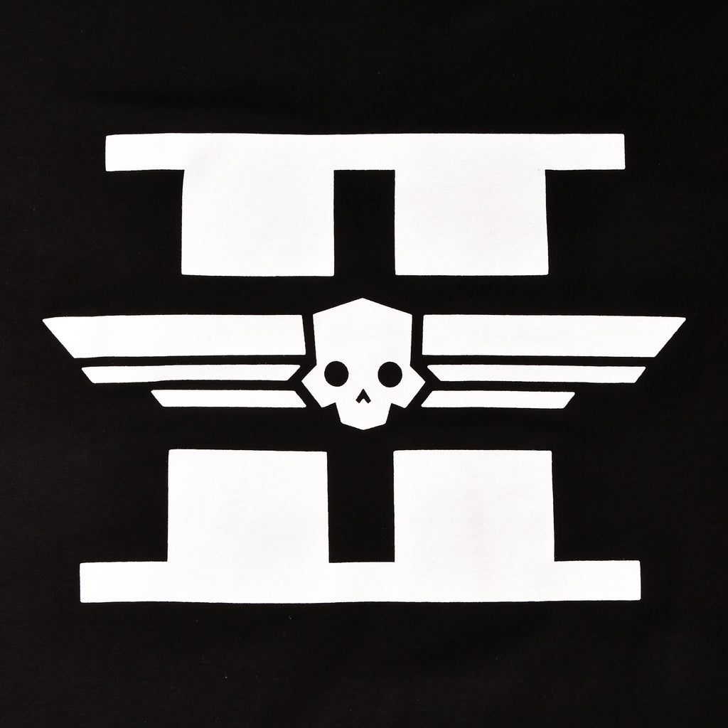 Produktbild Helldivers 2 - Vit logotyp T-shirt svart