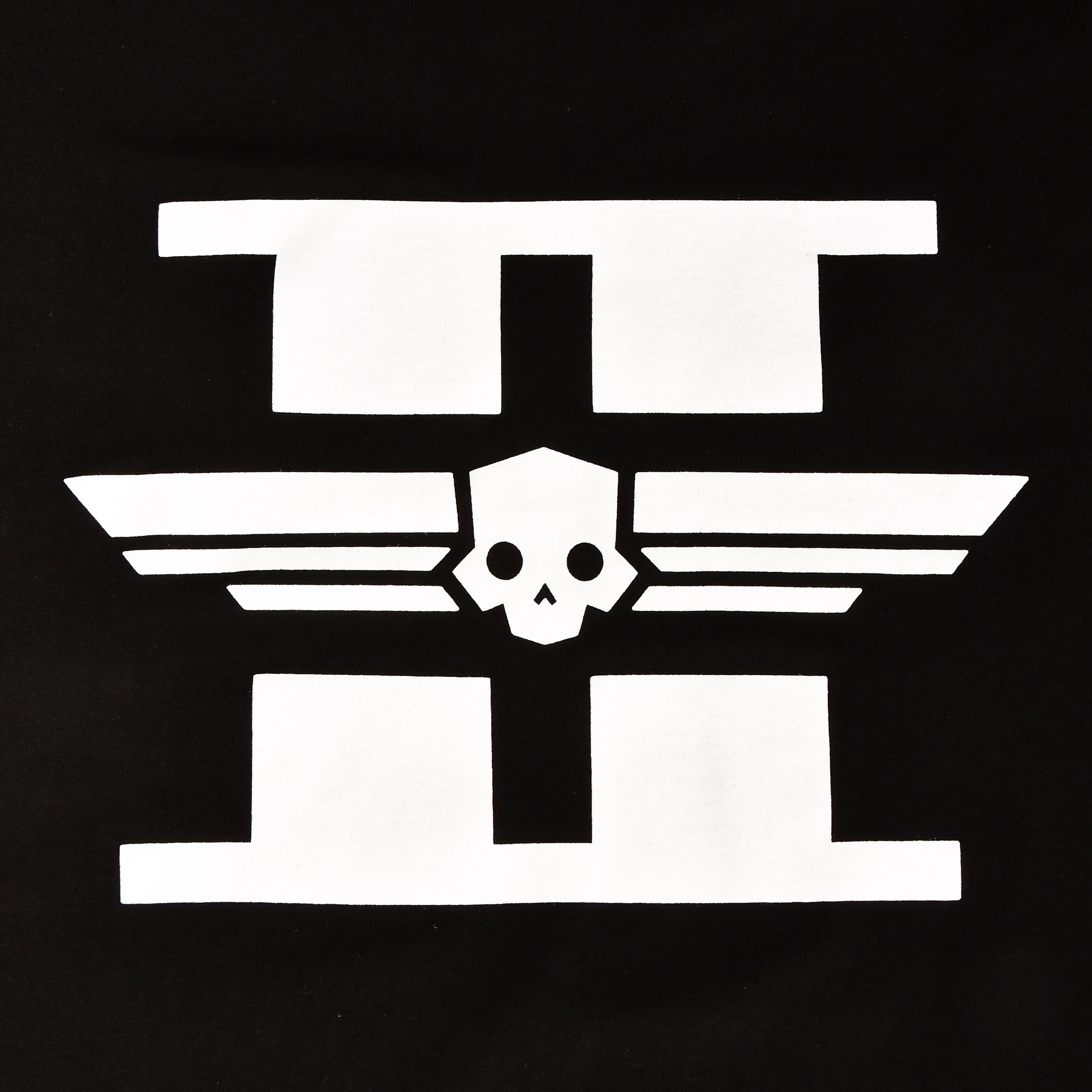 Produktbild Helldivers 2 - Vit logotyp T-shirt svart