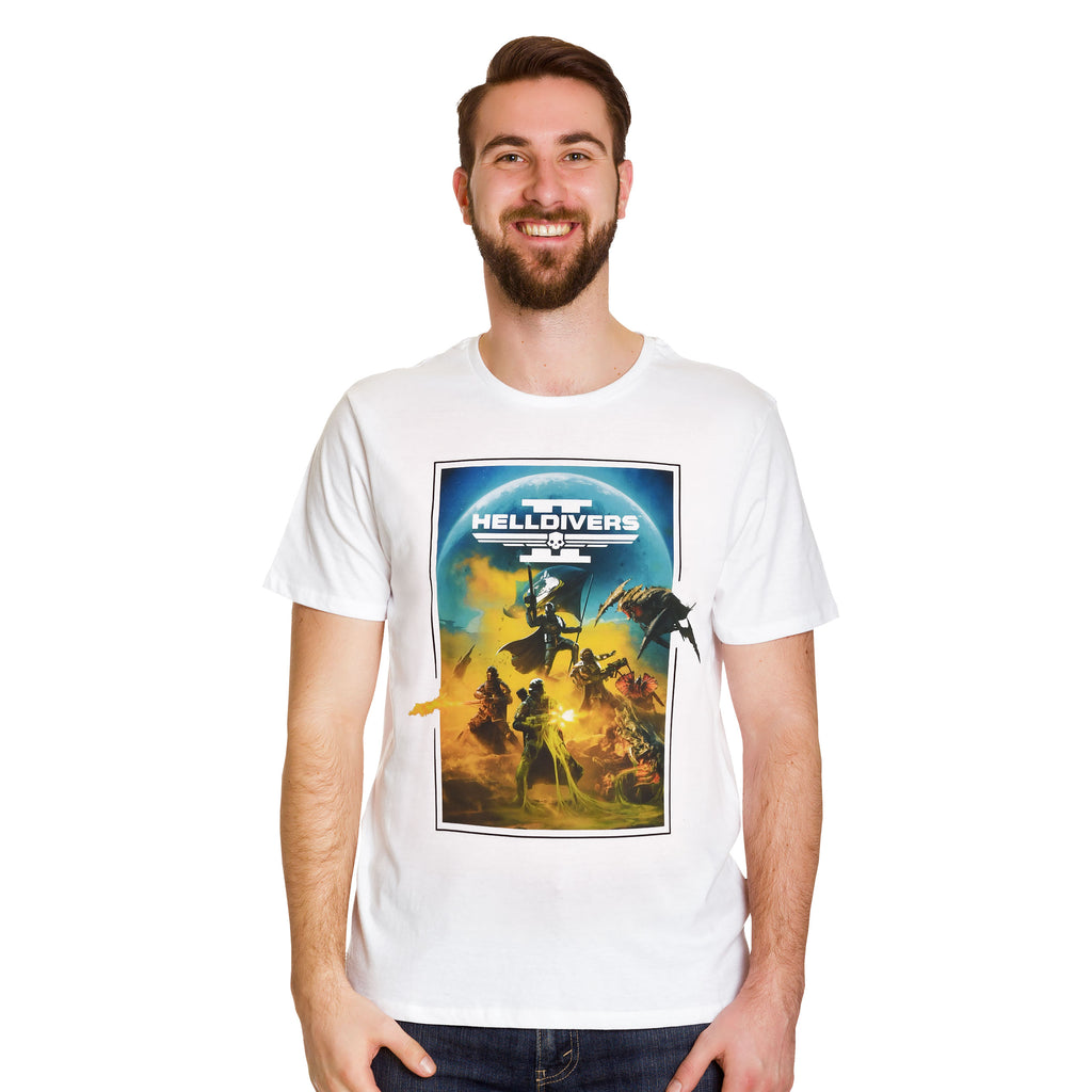 Produktbild Helldivers 2 - Nyckelkonst T-shirt vit