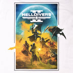 Produktbild Helldivers 2 - Nyckelkonst T-shirt vit
