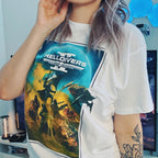 Produktbild Helldivers 2 - Nyckelkonst T-shirt vit