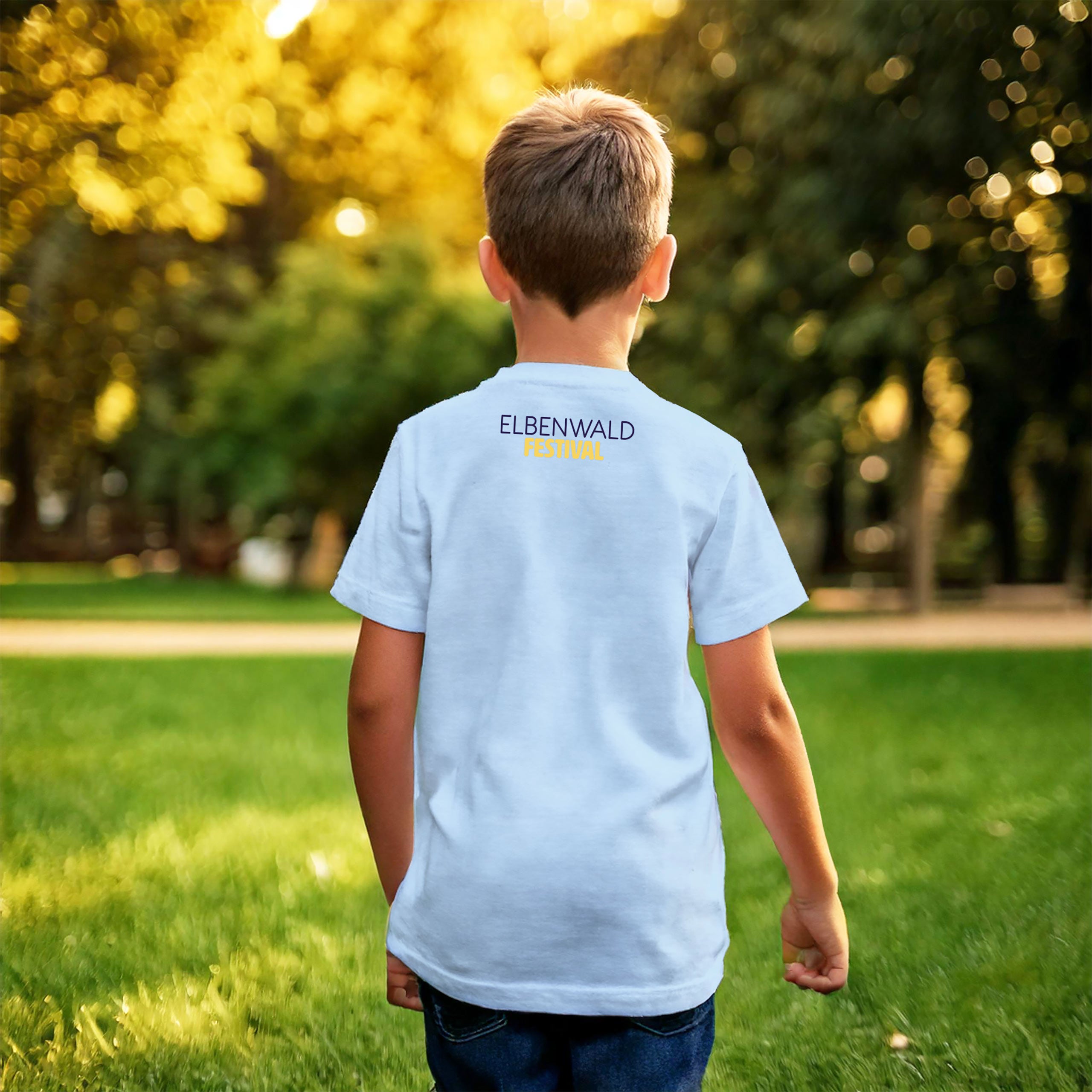Produktbild Elbenwald Festival Neko Katt T-shirt Barn blå