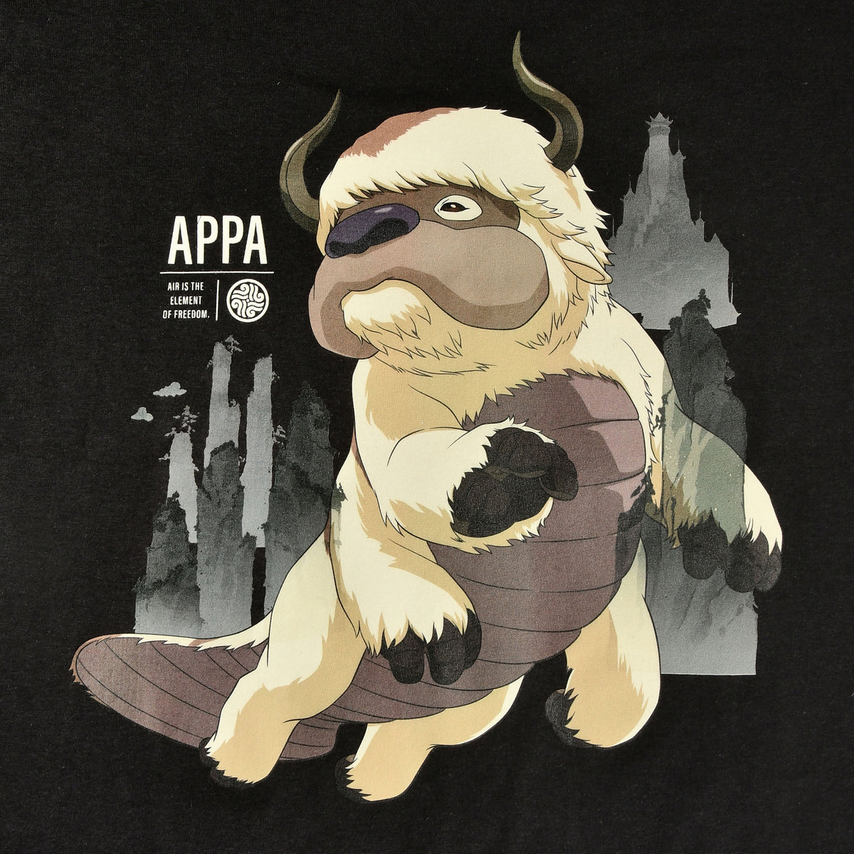 Produktbild Avatar: The Last Airbender - Flying Appa T-shirt svart
