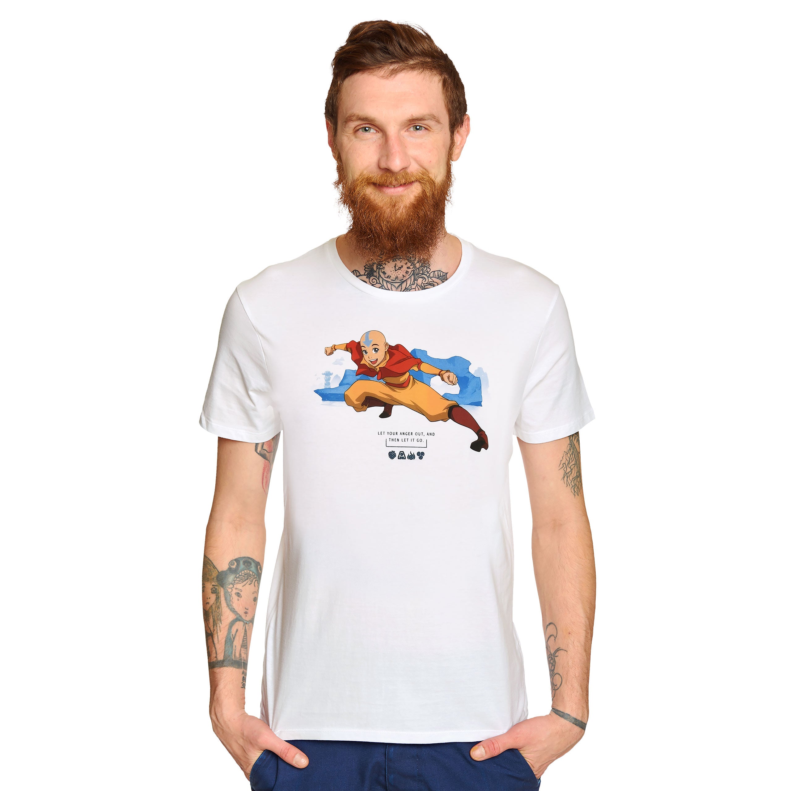 Produktbild Avatar: The Last Airbender - Aang T-shirt vit